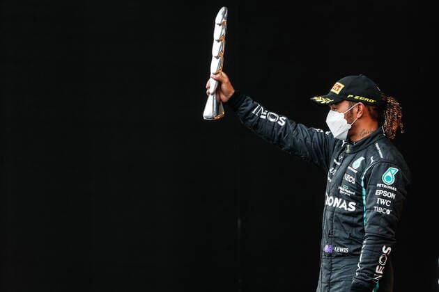 44 Lewis Hamilton GBR, Mercedes AMG Petronas F1 Team , F1 Grand Prix of Emilia Romagna at Autodromo Enzo e Dino Ferrari on April 18, 2021 in Imola, Italy Photo by HOCH ZWEI Imola Italy