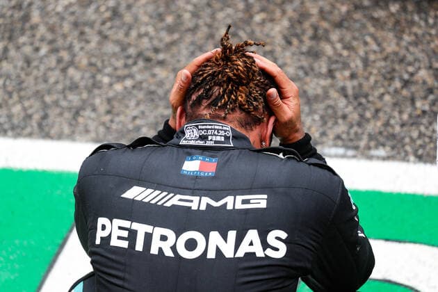 44 Lewis Hamilton GBR, Mercedes AMG Petronas F1 Team , F1 Grand Prix of Emilia Romagna at Autodromo Enzo e Dino Ferrari on April 18, 2021 in Imola, Italy Photo by HOCH ZWEI Imola Italy