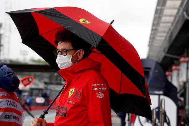 F1 Grand Prix of Emilia Romagna Mattia Binotto (ITA, Scuderia Ferrari Mission Winnow), F1 Grand Prix of Emilia Romagna at Autodromo Enzo e Dino Ferrari on April 18, 2021 in Imola, Italy. (Photo by COLOMBO IMAGES FIA Pool via HOCH ZWEI) Imola Italy Poolfoto HOCH ZWEI Pool COLOMBO IMAGES ,EDITORIAL USE ONLY