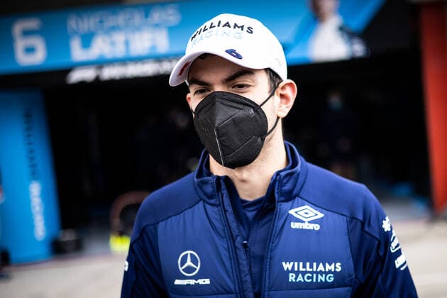 F1 Grand Prix of Emilia Romagna 6 Nicholas Latifi (CAN, Williams Racing), F1 Grand Prix of Emilia Romagna at Autodromo Enzo e Dino Ferrari on April 18, 2021 in Imola, Italy. (Photo by xpbimages.com Williams Racing FIA Pool via HOCH ZWEI) Imola Italy Poolfoto HOCH ZWEI Pool Williams Racing ,EDITORIAL USE ONLY