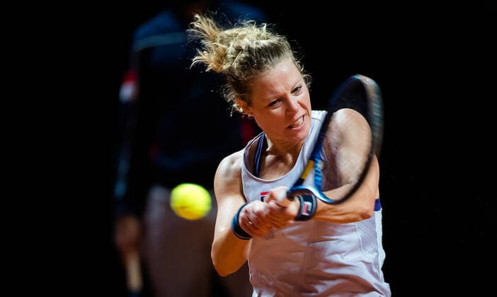 April 18, 2021, STUTTGART, GERMANY: Laura Siegemund of Germany during practice ahead of the 2021 Porsche Tennis Grand Prix WTA, Tennis Damen 500 tournament STUTTGART GERMANY - ZUMAa181 20210418_zaa_a181_267 Copyright: xRobxPrangex