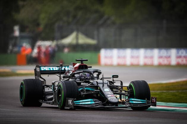 44 HAMILTON Lewis (gbr), Mercedes AMG F1 GP W12 E Performance, action during the Formula 1 Pirelli Gran Premio Del Made In Italy E Dell emilia Romagna 2021 from April 16 to 18, 2021 on the Autodromo Internazionale Enzo e Dino Ferrari, in Imola, Italy - Photo Antonin Vincent DPPI F1 - EMILIA ROMAGNA GRAND PRIX 2021 - RACE ANTONINVINCENT DPPI  00121004__V2_2786