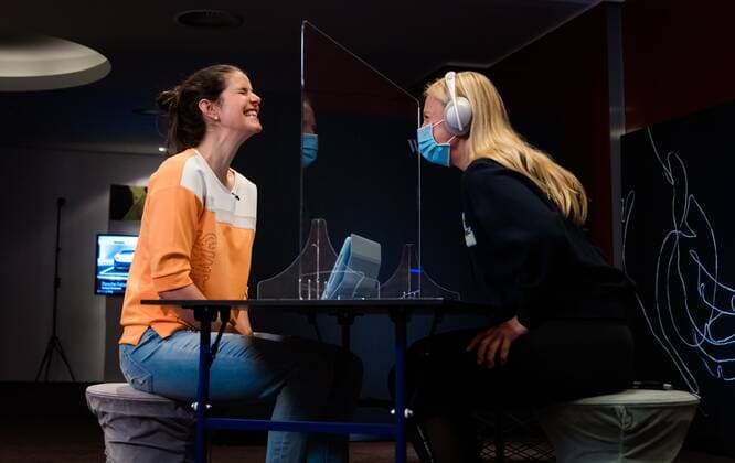 Mandatory Credit: Photo by Rob Prange Shutterstock (11864525cy) Julia Goerges of Germany & Anett Kontaveit of Estonia during a video shoot at the 2021 Porsche Tennis Grand Prix WTA, Tennis Damen 500 tournament Porsche Tennis Grand Prix, Tennis, Stuttgart, Germany - 19 Apr 2021 Porsche Tennis Grand Prix, Tennis, Stuttgart, Germany - 19 Apr 2021  Copyright: xRobxPrange Shutterstockx 11864525cy
