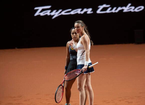 2021 Porsche Tennis Grand Prix Kaitlyn Christian , USA Sabrina Santamaria , USA
