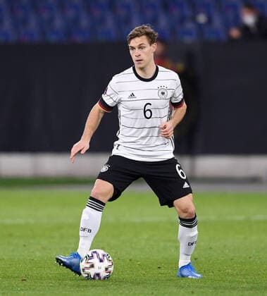 FOOTBALL INTERNATIONAL QUALIFICATION World Cup 2022 Qatar in Duisburg Group J Germany North Macedonia 31 03 2021 Joshua Kimmich Germany on the ball