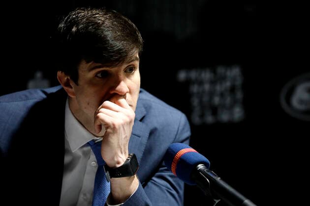 19 04 2021, easyCredit Basketball Bundesliga, BBL, 2020 2021 season, men, Chemnitz Niners Hamburg Towers Pedro Calles head coach , Hamburg Towers at press conference Chemnitz Messe Chemnitz Sachsen Germany