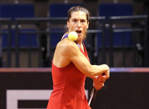BAU 20 04 2021 Stuttgart Tennis Porsche Tennis Grand Prix, Doubles, Andrea PETKOVIC GER