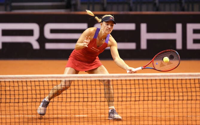 BAU 20 04 2021 Stuttgart Tennis Porsche Tennis Grand Prix, Doubles, Angelique KERBER GER