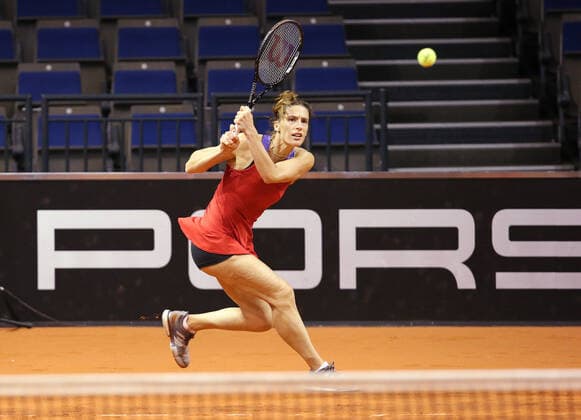 BAU 20 04 2021 Stuttgart Tennis Porsche Tennis Grand Prix, Doubles, Andrea PETKOVIC GER