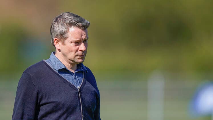20 04 2021, Training ground, Meppen, GER, Training of SV Meppen, SVM Managing Director Ronald Ronny Maul, DFL REGULATES PROHIBIT ANY USE OF PHOTOGRAPHS AS IMAGE SEQUENCES AND OR QUASI VIDEO Meppen Niedersachsen Germany Training ground