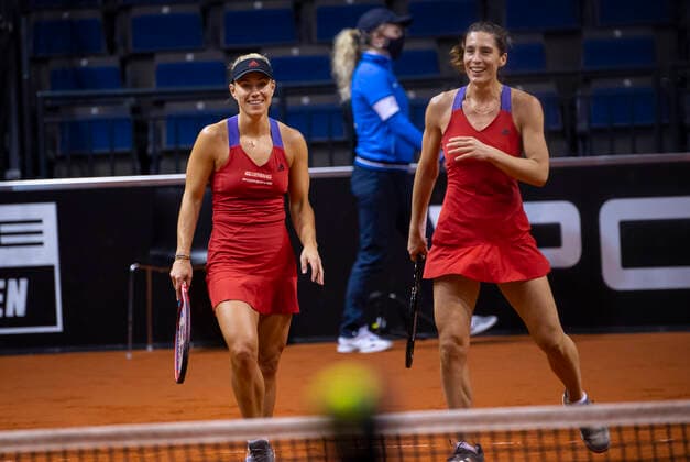 2021 Porsche Tennis Grand Prix Angelique Kerber , Germany Andrea Petkovic , Germany
