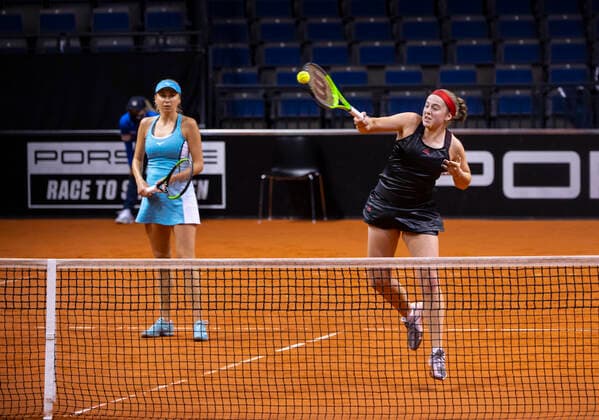 2021 Porsche Tennis Grand Prix Jelena Ostapenko , Latvia Lyudmyla Kichenok , Ukraine