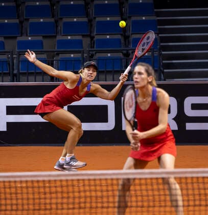 2021 Porsche Tennis Grand Prix Angelique Kerber , Germany Andrea Petkovic , Germany