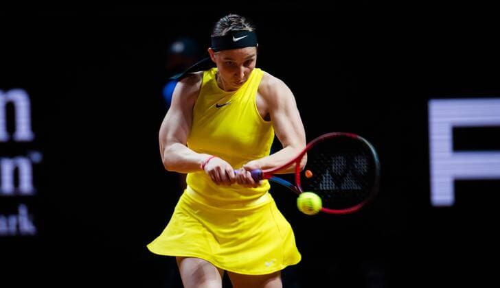 Mandatory Credit: Photo by Rob Prange Shutterstock (11864528j) Tamara Korpatsch of Germany in action during her first-round match at the 2021 Porsche Tennis Grand Prix WTA, Tennis Damen 500 tournament Porsche Tennis Grand Prix, Tennis, Stuttgart, Germany - 21 Apr 2021 Porsche Tennis Grand Prix, Tennis, Stuttgart, Germany - 21 Apr 2021  Copyright: xRobxPrange Shutterstockx 11864528j