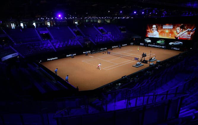 Stuttgart , Porsche Tennis Grand Prix Stuttgart 2021 , Overview Posche Arena