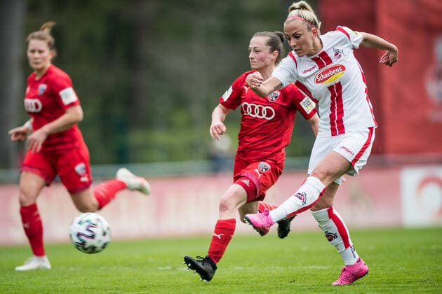 2 Women Football Bundesliga, 1 FC Koeln FC Ingolstadt 21 04 2021 Mandy Islacker 8, 1 FC Koeln 2 Women Football Bundesliga, 1 FC Koeln FC Ingolstadt, Koeln, Geissbockheim DFL REGULATES PROHIBIT ANY USE OF PHOTOGRAPHS AS IMAGE SEQUENCES AND OR QUASI VIDEO Copyright: xBEAUTIFULxSPORTS Wunderlx