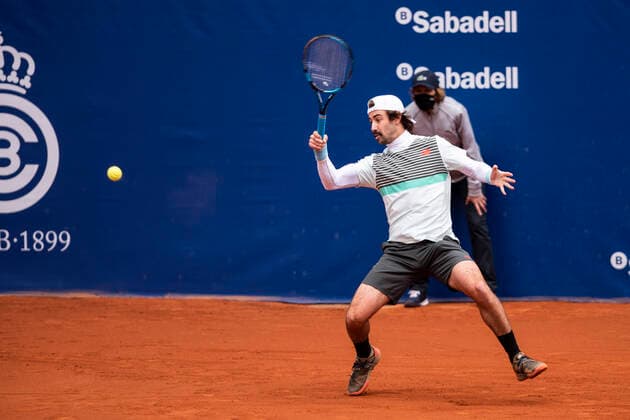21st April 2021; Real Club de Tennis, Barcelona, Catalonia, Spain; ATP, Tennis Herren Tour, Mens Singles, Barcelona Open Tennis; Jordan Thompson during the 68th Torfeu Conde de God& xf3;  ActionPlus12282543 MarcxGonzalezxAloma