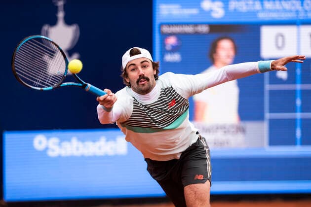 21st April 2021; Real Club de Tennis, Barcelona, Catalonia, Spain; ATP, Tennis Herren Tour, Mens Singles, Barcelona Open Tennis; Jordan Thompson during the 68th Torfeu Conde de God& xf3;  ActionPlus12282553 MarcxGonzalezxAloma