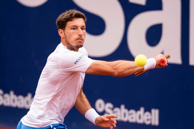 21st April 2021; Real Club de Tennis, Barcelona, Catalonia, Spain; ATP, Tennis Herren Tour, Mens Singles, Barcelona Open Tennis; Pablo Carreno Busta of Spain during the 68th Torfeu Conde de God& xf3;  ActionPlus12282559 MarcxGonzalezxAloma