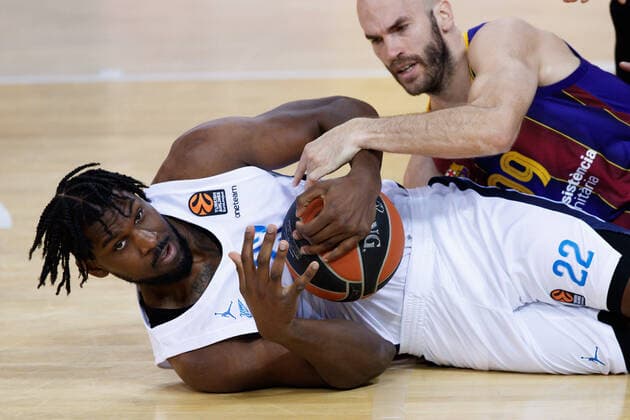 April 21, 2021, Barcelona, Spain: Alex Poythress of Zenit St Petersburg during the Turkish Airlines EuroLeague match between FC Barcelona, Barca and Zenit San Petersbourg at Palau Blaugrana in Barcelona, Spain. Barcelona Spain - ZUMAd159 20210421_zia_d159_023 Copyright: xDavidxRamirezx