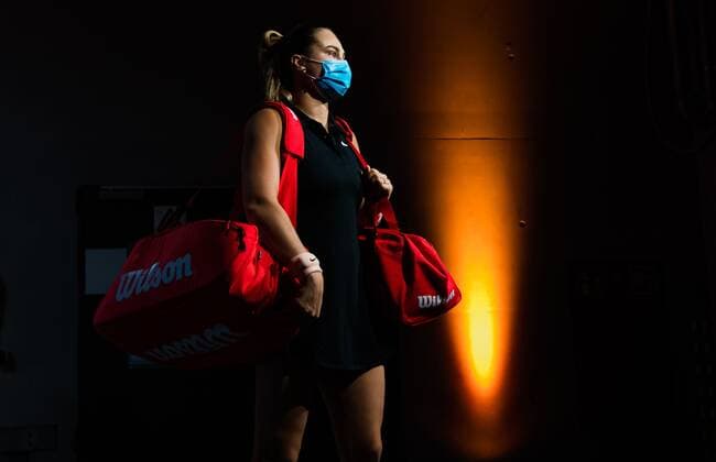 Mandatory Credit: Photo by Rob Prange Shutterstock (11864529bb) Aryna Sabalenka of Belarus in action during her second-round match at the 2021 Porsche Tennis Grand Prix WTA, Tennis Damen 500 tournament Porsche Tennis Grand Prix, Tennis, Stuttgart, Germany - 22 Apr 2021 Porsche Tennis Grand Prix, Tennis, Stuttgart, Germany - 22 Apr 2021  Copyright: xRobxPrange Shutterstockx 11864529bb