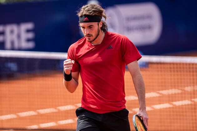 22nd April 2021; Real Club de Tennis, Barcelona, Catalonia, Spain; ATP, Tennis Herren Tour, Mens Singles, Barcelona Open Tennis; Stefanos Tsitsipas (GRE) during Barcelona Open Banc Sabadell Trofeo Conde de God& xf3; as he beat Alex de Minaur of Australia  ActionPlus12282763 MarcxGonzalezxAloma