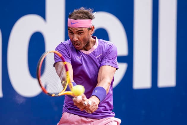 22nd April 2021; Real Club de Tennis, Barcelona, Catalonia, Spain; ATP, Tennis Herren Tour, Mens Singles, Barcelona Open Tennis; Rafael Nadal from SPAIN during Barcelona Open Banc Sabadell Trofeo Conde de God& xf3; as he beat Kei Nishikori from JAPAN  ActionPlus12282783 MarcxGonzalezxAloma