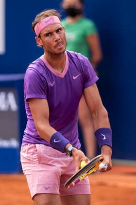 22nd April 2021; Real Club de Tennis, Barcelona, Catalonia, Spain; ATP, Tennis Herren Tour, Mens Singles, Barcelona Open Tennis; Rafael Nadal from SPAIN during Barcelona Open Banc Sabadell Trofeo Conde de God& xf3; as he beat Kei Nishikori from JAPAN  ActionPlus12282789 MarcxGonzalezxAloma