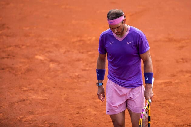22nd April 2021; Real Club de Tennis, Barcelona, Catalonia, Spain; ATP, Tennis Herren Tour, Mens Singles, Barcelona Open Tennis; Rafael Nadal from SPAIN during Barcelona Open Banc Sabadell Trofeo Conde de God& xf3; as he beat Kei Nishikori from JAPAN  ActionPlus12282790 MarcxGonzalezxAloma