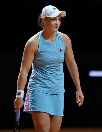 Emotion Ashleigh Barty AUS Quarterfinal Tennis Women Porsche Cup Porsche Tennis Grand Prix GP Stuttgart 2021 Porsche Arena 23 04 2021 Porsche Tennis Grand Prix Stuttgart 2021