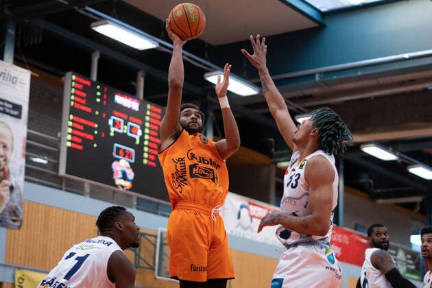 Courtney Stockard Wiha Panthers Schwenningen 0 wiha Panthers Schwenningen vs Eisbaeren Bremerhaven, Basketball, BARMER 2 BASKETBALL BUNDESLIGA, Playoff Group 2, Matchday 3, 2020 2021, 23 04 2021, wiha Panthers Schwenningen vs Eisbaeren Bremerhaven, Basketball, BARMER 2 BASKETBALL BUNDESLIGA, Playoff Group, Matchday 3, 2020 2021, 23 04 2021, Villingen Schwenningen Copyright: xMiclasxHaasis Eibner-Pressefotox EP_mhs