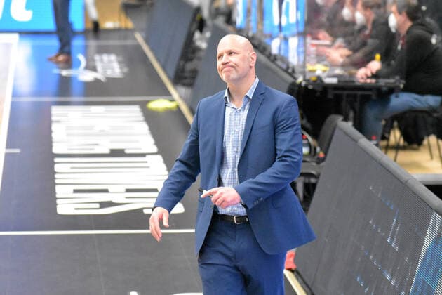 Basketball I Men I Season 2020 2021 I easyCredit Bundesliga I 30 Matchday I Hamburg Towers s Oliver Würzburg I 23 04 2021 Denis Wucherer Würzburg, Head Coach Hamburg edel optics de Arena, Kurt Emmerich Platz, Wilhelmsburger Inselpark Hamburg Germany Copyright: xLobeca RobertoxSeidelx