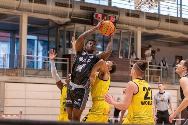 Shaun Willett MLP Academics Heidelberg, 3 Tidjan Keita Kirchheim Knights, 13 Kevin Wohlrath Kirchheim Knights, 22 ¨¨¨Kirchheim Knights MLP Academics Heidelberg, 2 basketball, Bundesliga, Pro A, Barmer 2 basketball, playoffs 3 game day group stage , Spielzeit 2020 2021, 23 04 2021, ¨¨ Kirchheim Knights MLP Academics Heidelberg , Basketball, 2 Bundesliga, Barmer 2 Basketball, Playoffs, 3 Spieltag Gruppenphase , Spielzeit 2020 2021, 23 04 2021 Kirchheim unter Teck Copyright: xNinaxSander xEibnerxPressefotoxIx EP_NSR