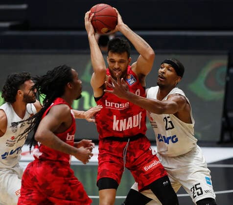 Germany , Hamburg, edel optics de Arena , 23 04 2021, emspor, emonline, despor, deonline, Hamburg Towers vs s Oliver Wuerzburg, easyCredit BBL, 30 Spieltag Bild v l Copyright: HMBxMedia JulienxBecker