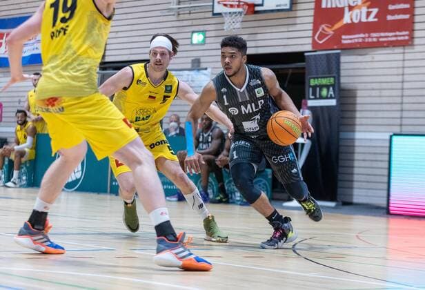 Sa eed Nelson MLP Academics Heidelberg, 1 ¨¨¨Kirchheim Knights vs MLP Academics Heidelberg, 2 basketball, Bundesliga, Pro A, Barmer 2 basketball, playoffs 3 game day group phase, season 2020 2021, 23 04 2021, ¨¨ Kirchheim Knights MLP Academics Heidelberg, basketball, 2 Bundesliga, Barmer 2 basketball, playoffs 3 game day group phase, season 2020 2021, 23 04 2021 Kirchheim unter Teck. Copyright: xDennisxDuddek xEibnerxPressefotox EP_DDU