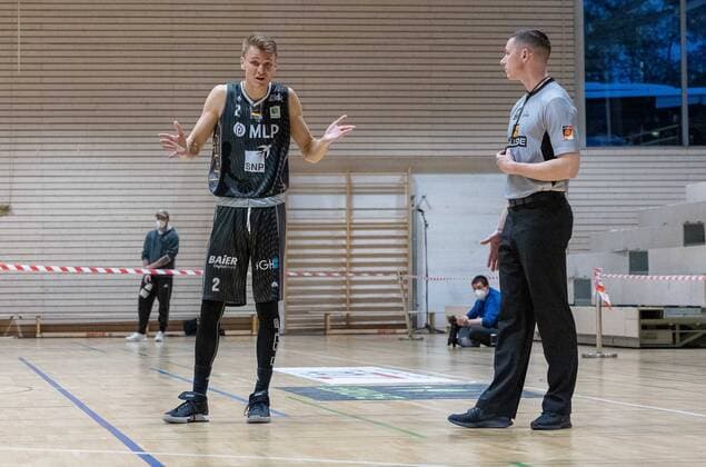 Niklas Würzner MLP Academics Heidelberg, 2 ¨¨¨Kirchheim Knights vs MLP Academics Heidelberg, 2 basketball, Bundesliga, Pro A, Barmer 2 basketball, playoffs 3 game day group phase, season 2020 2021, 23 04 2021, ¨¨ Kirchheim Knights MLP Academics Heidelberg, basketball, 2 Bundesliga, Barmer 2 basketball, playoffs 3 game day group phase, season 2020 2021, 23 04 2021 Kirchheim unter Teck Copyright: xDennisxDuddek xEibnerxPressefotox EP_DDU