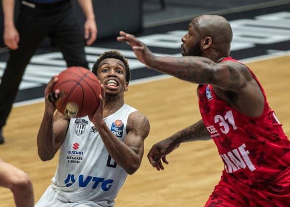 Hamburg Towers vs BS Oliver Würzburg 95 83 23 04 2021, Hamburg edel optic Arena Hamburg Towers vs BS Oliver würzburg 95 83 TJ Shorts Hamburg Towers vs Murphy Holloway S Oliver Würzburg Â