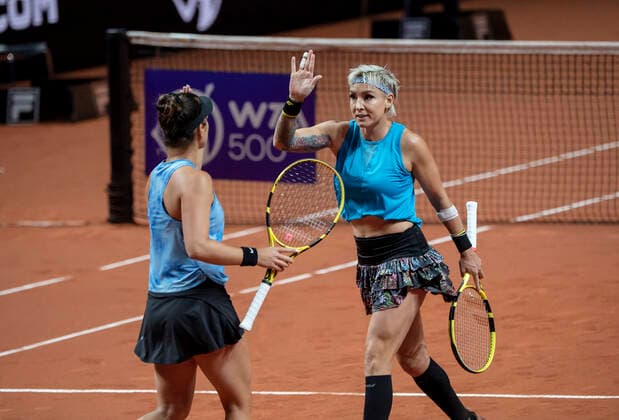 2021 Porsche Tennis Grand Prix Bethanie Mattek Sands , USA Desirae Krawczyk , USA