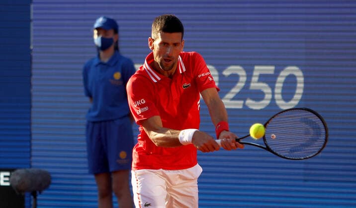 24.04.2021 Belgrade(Serbia) ATP, Tennis Herren Serbia Open men s tennis singles semi final Novak Djokovic :