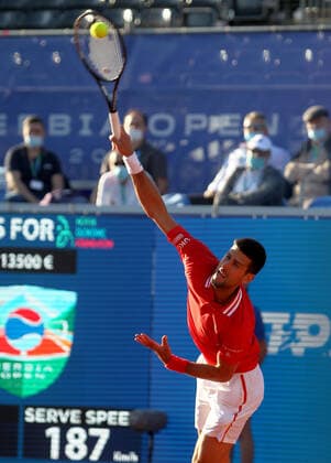 24.04.2021 Belgrade(Serbia) ATP, Tennis Herren Serbia Open men s tennis singles semi final Novak Djokovic :