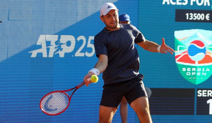 24.04.2021 Belgrade(Serbia) ATP, Tennis Herren Serbia Open men s tennis singles semi final Aslan Karatsev Russia :