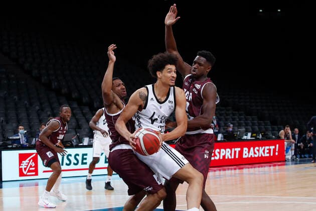 Ismael Bako (Asvel) BASKET BALL : JDA Dijon Vs LDLC Asvel - Finale Coupe de France - 24 04 2021 MichaelBaucher Panoramic 