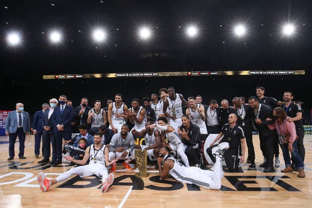 Joie Asvel BASKET BALL : JDA Dijon Vs LDLC Asvel - Finale Coupe de France - 24 04 2021 MichaelBaucher Panoramic 