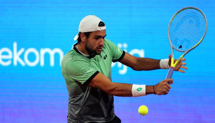 24.04.2021 Belgrade(Serbia) ATP, Tennis Herren Serbia Open men s tennis singles semi final Matteo Berrettini Italy :