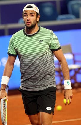 24.04.2021 Belgrade(Serbia) ATP, Tennis Herren Serbia Open men s tennis singles semi final Matteo Berrettini Italy :