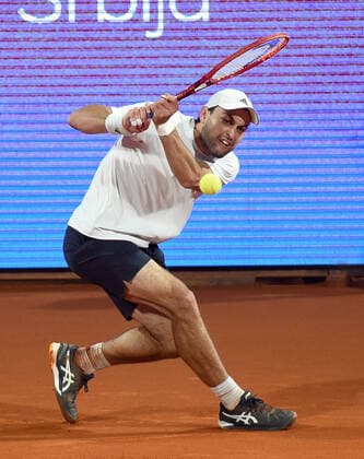 ASLAN KARATSEV, Russian tennis player at ATP, Tennis Herren Serbia Open tournament, at Tennis Center Novak. Belgrade, 24.04.2021. photo: Nebojsa Parausic MN press NebojsaxParausic 