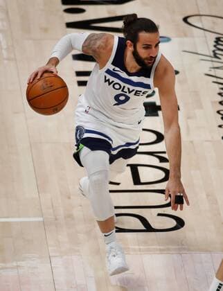 Ricky Rubio of the Minnesota Timberwolves in action during an NBA, Basketball Herren, USA game against the Utah Jazz, at the Vivint Smart Home Arena in Salt Lake City, Utah, USA, 24 April 2021. Utah Jazz vs. Minnesota Timberwolves !ACHTUNG: NUR REDAKTIONELLE NUTZUNG!  Copyright: xGEORGExFREYx AME2420 20210425-637549271104659106