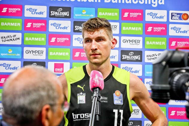 11 Andreas Seiferth medi medi Bayreuth , season 2020 21 , main round matchday 30 24 04 2021 Basketball Loewen Braunschweig Copyright: xEibner-Pressefotox Ochsx EP_tos