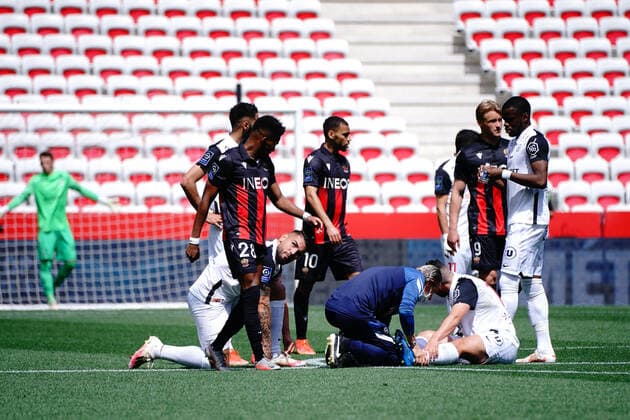 FOOTBALL : OGC Nice vs Montpellier - Ligue 1 Uber Eats - Nice - 25 04 2021 NorbertScanella PanoramiC 