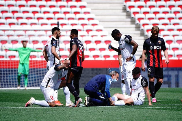 FOOTBALL : OGC Nice vs Montpellier - Ligue 1 Uber Eats - Nice - 25 04 2021 NorbertScanella PanoramiC 